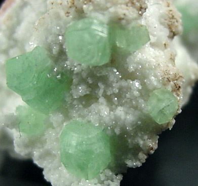 Smithsonite (rare pseudo-dodecahedral crystals) from Tsumeb Mine, Otavi-Bergland District, Oshikoto, Namibia