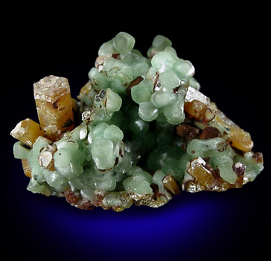 Smithsonite and Mimetite from Tsumeb Mine, Otavi-Bergland District, Oshikoto, Namibia