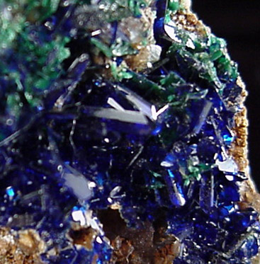 Azurite, Malachite from Apex Mine, San Carlos, Mun. de Manuel Benavides, Chihuahua, Mexico
