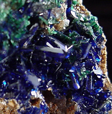 Azurite, Malachite from Apex Mine, San Carlos, Manuel Benavides, Chihuahua, Mexico