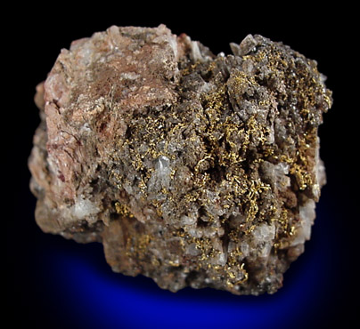 Gold in Quartz from Mystic Mine, north of Sun City, Maricopa County, Arizona