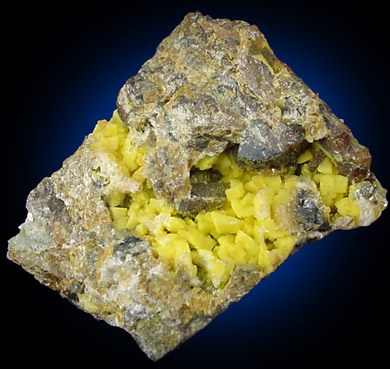 Greenockite, Sphalerite, Smithsonite from Rush Creek District, Marion County, Arkansas