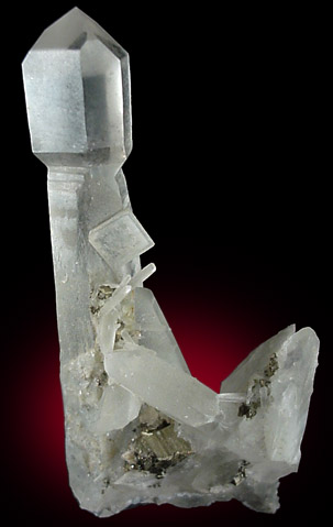 Quartz var. Scepter with Barite from Spruce Claim, King County, Washington