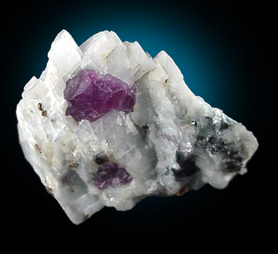 Corundum var. Ruby from Franklin Mining District, Sussex County, New Jersey