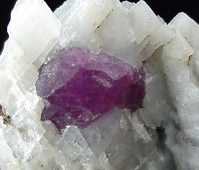Corundum var. Ruby from Franklin Mining District, Sussex County, New Jersey