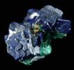 Azurite with Malachite from Bisbee, Warren District, Cochise County, Arizona