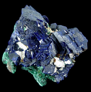 Azurite with Malachite from Bisbee, Warren District, Cochise County, Arizona