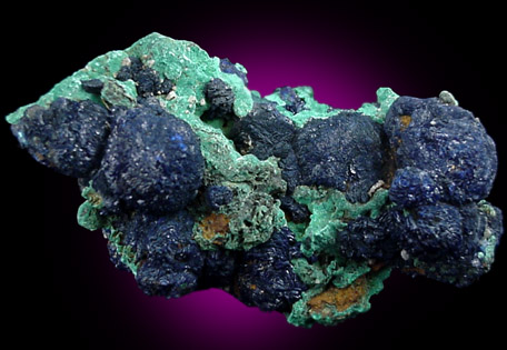 Azurite with Malachite from Bisbee, Warren District, Cochise County, Arizona