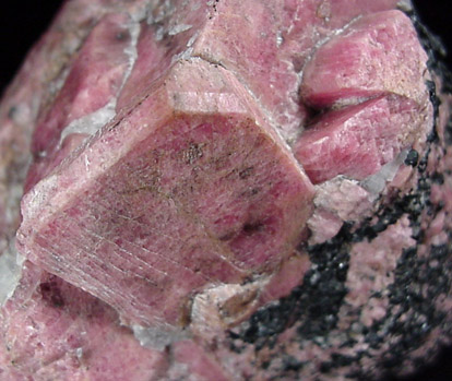 Rhodonite from Parker Shaft, Franklin Mine, Sussex County, New Jersey