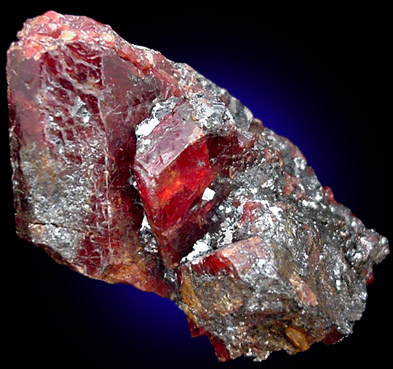 Rhodonite and Galena from Broken Hill, New South Wales, Australia