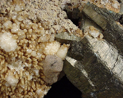 Pyrrhotite, Calcite, Quartz from Mina el Potos, Santa Eulalia District, Aquiles Serdn, Chihuahua, Mexico