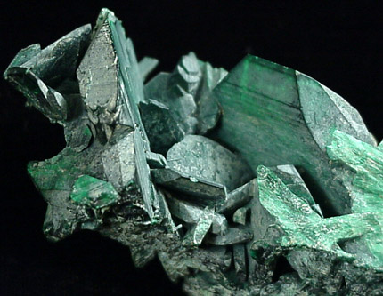 Malachite pseudomorph after Azurite from Tsumeb Mine, Otavi-Bergland District, Oshikoto, Namibia