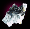 Neptunite on Natrolite from Benitoite Gem Mine, San Benito County, California