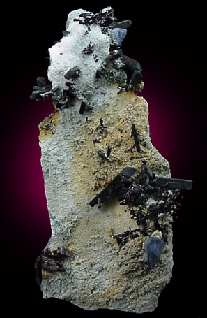 Benitoite and Natrolite from Benitoite Gem Mine, San Benito County, California (Type Locality for Benitoite)