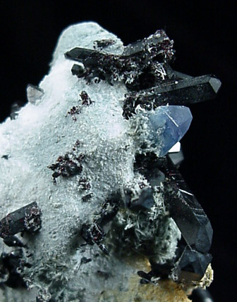 Benitoite and Natrolite from Benitoite Gem Mine, San Benito County, California (Type Locality for Benitoite)