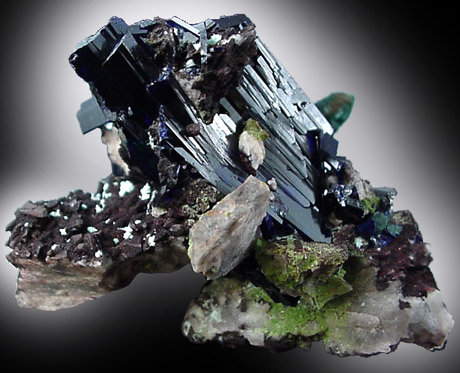 Azurite from Tsumeb Mine, Otavi-Bergland District, Oshikoto, Namibia