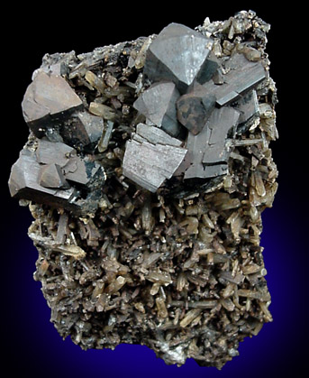 Ilvaite and Quartz from South Mountain District, Owyhee County, Idaho