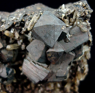 Ilvaite and Quartz from South Mountain District, Owyhee County, Idaho