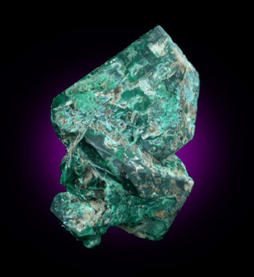 Malachite pseudomorph after Linarite from Blanchard Mine, Hansonburg District, 8.5 km south of Bingham, Socorro County, New Mexico