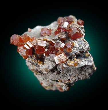 Vanadinite from Apache Mine (Vanadium Shaft), 8 km north of Globe, Gila County, Arizona