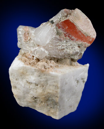 Serandite, Natrolite, Albite from Mont Saint-Hilaire, Qubec, Canada