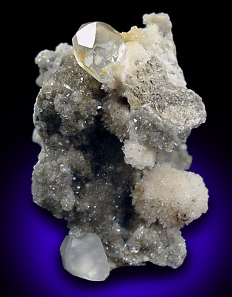 Strontianite with Calcite from Faylor-Middle Creek Quarry, 3 km WSW of Winfield, Union County, Pennsylvania