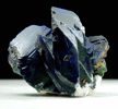 Azurite partially altered to Malachite from Bisbee, Warren District, Cochise County, Arizona