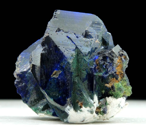 Azurite partially altered to Malachite from Bisbee, Warren District, Cochise County, Arizona