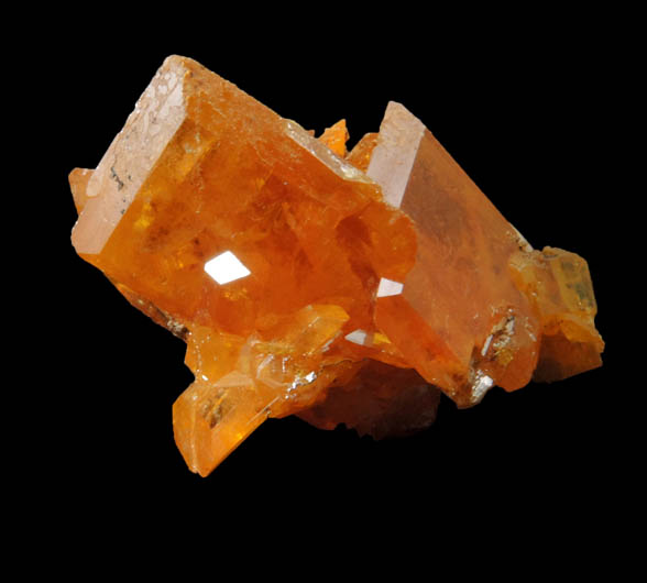 Wulfenite from Rowley Mine, 20 km northwest of Theba, Painted Rock Mountains, Maricopa County, Arizona