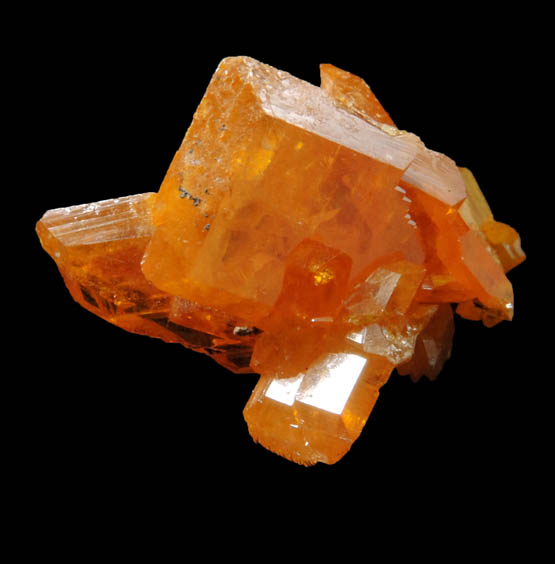 Wulfenite from Rowley Mine, 20 km northwest of Theba, Painted Rock Mountains, Maricopa County, Arizona