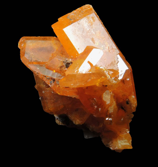 Wulfenite from Rowley Mine, 20 km northwest of Theba, Painted Rock Mountains, Maricopa County, Arizona