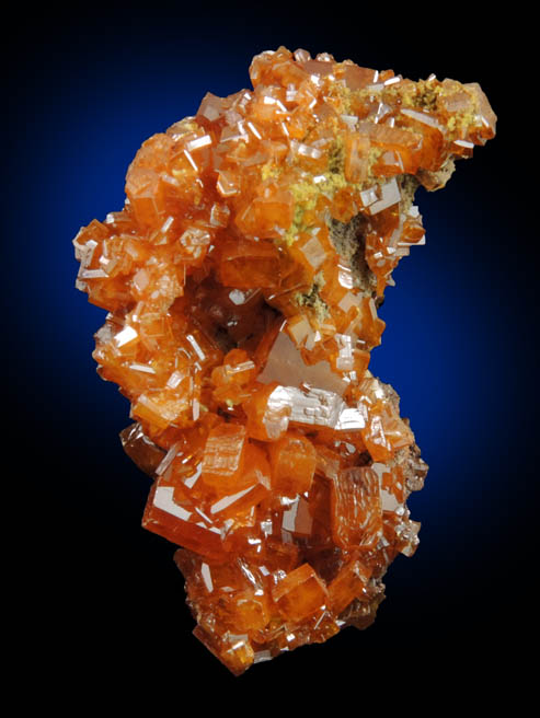 Wulfenite with Mimetite from Sierra de Los Lamentos, Chihuahua, Mexico