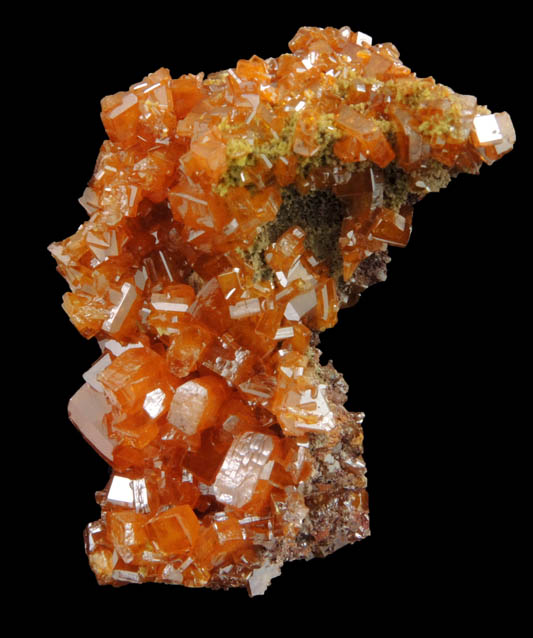 Wulfenite with Mimetite from Sierra de Los Lamentos, Chihuahua, Mexico