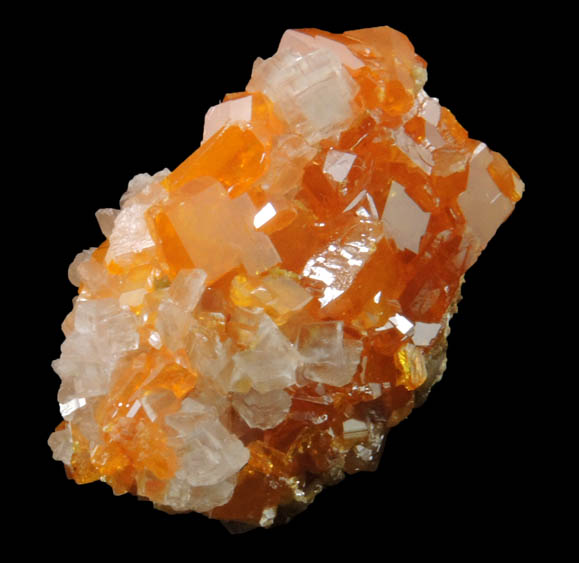 Wulfenite with Calcite from Sierra de Los Lamentos, Chihuahua, Mexico