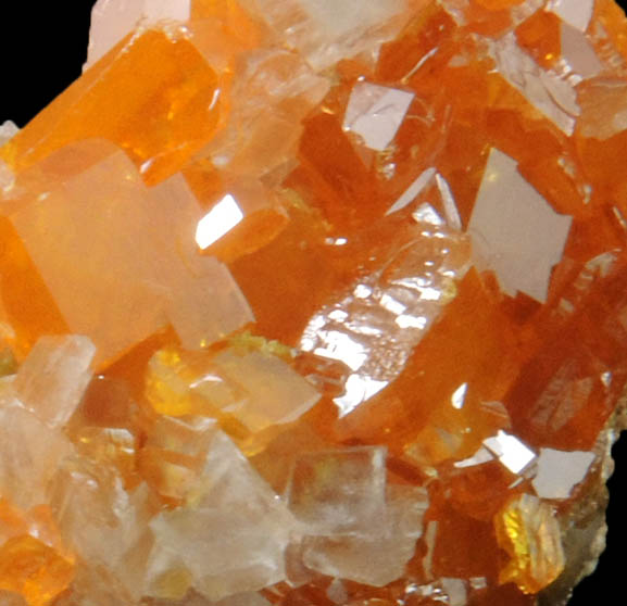 Wulfenite with Calcite from Sierra de Los Lamentos, Chihuahua, Mexico