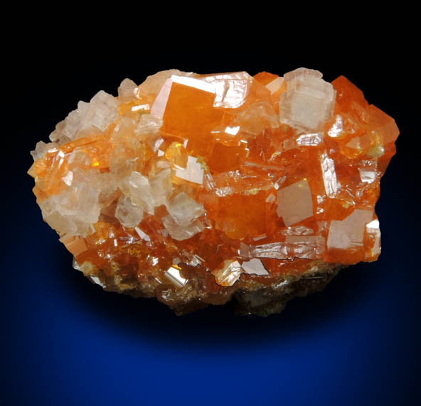 Wulfenite with Calcite from Sierra de Los Lamentos, Chihuahua, Mexico