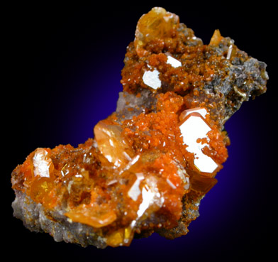 Wulfenite and Mimetite from Sierra de Los Lamentos, Chihuahua, Mexico