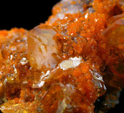 Wulfenite and Mimetite from Sierra de Los Lamentos, Chihuahua, Mexico