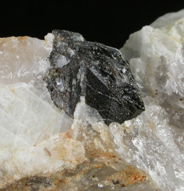 Cassiterite in Quartz from Chickering Mine, Walpole, Cheshire County, New Hampshire