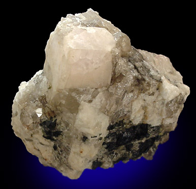 Topaz and Beryl var. Morganite from Gillette Quarry, Haddam Neck, Middlesex County, Connecticut