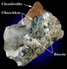 Brucite, Chondrodite, Clinochlore from Tilly Foster Iron Mine, near Brewster, Putnam County, New York