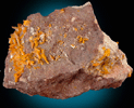 Wulfenite from Rowley Mine, 20 km northwest of Theba, Painted Rock Mountains, Maricopa County, Arizona