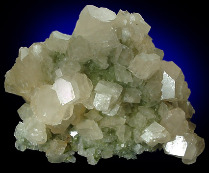 Calcite with Mottramite from Tsumeb Mine, Otavi-Bergland District, Oshikoto, Namibia