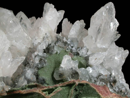 Calcite and Duftite from Tsumeb Mine, Otavi-Bergland District, Oshikoto, Namibia (Type Locality for Duftite)