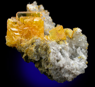 Wulfenite and Mimetite from San Francisco Mine, Cerro Prieto, Cucurpe, Sonora, Mexico