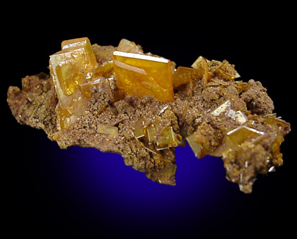 Wulfenite from Rowley Mine, 20 km northwest of Theba, Painted Rock Mountains, Maricopa County, Arizona