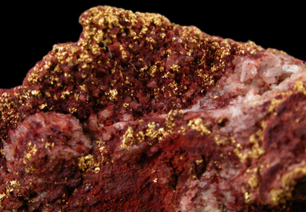 Gold on Quartz from Mystic Mine, north of Sun City, Maricopa County, Arizona