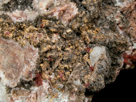 Gold on Quartz from Mystic Mine, north of Sun City, Maricopa County, Arizona