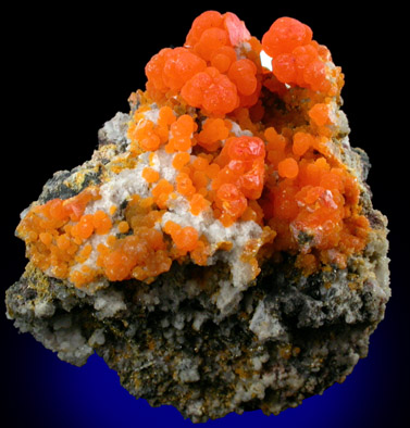 Mimetite with Wulfenite from Cerro Prieto, Sonora, Mexico