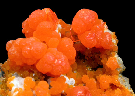 Mimetite with Wulfenite from Cerro Prieto, Sonora, Mexico